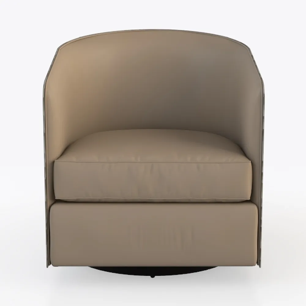 Swivel Tub Chair - Upholstered Accent Chair, Moder