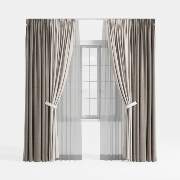 Lush Decor Sheer Grommet Curtains With Insulated 
