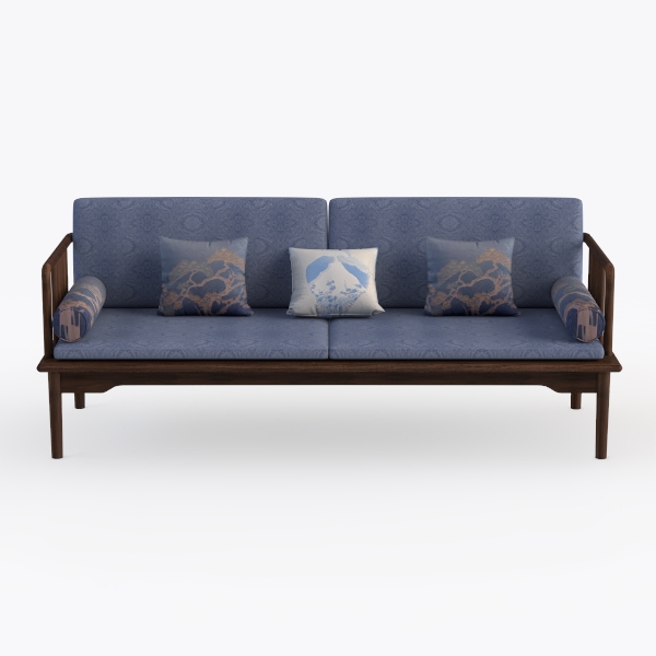 Metal Patio Furniture Sofa with 5.75&quot; Extra Thick