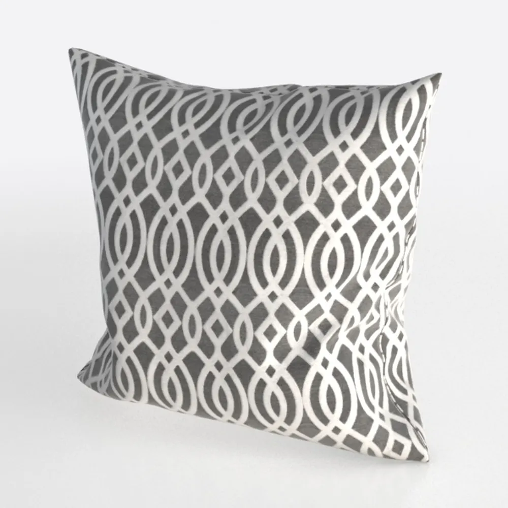 Black and White Dots Decorative Throw Pillow