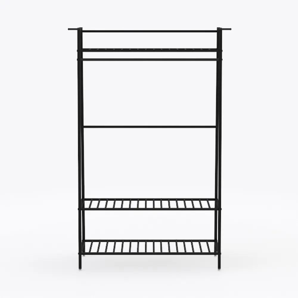18" x 60" NSF Black Epoxy 4-Shelf Kit with 86"