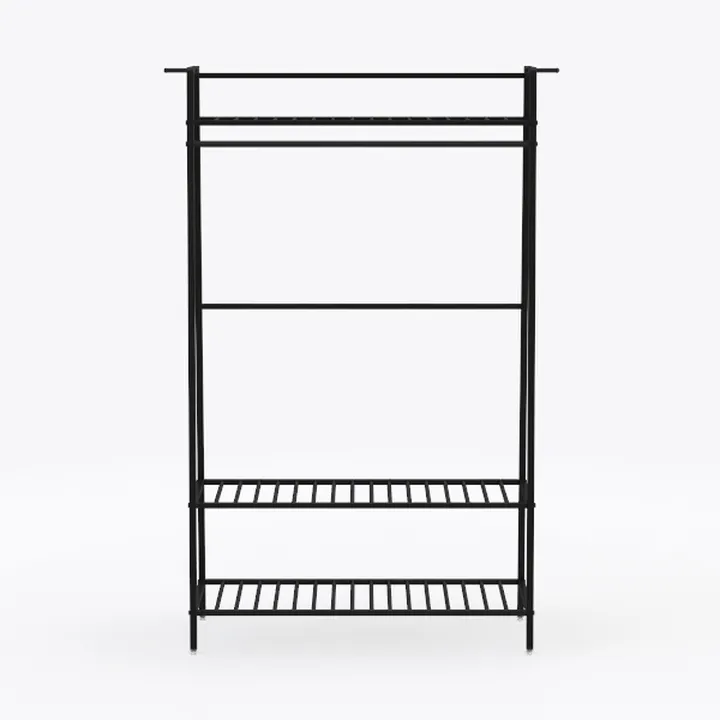 18" x 60" NSF Black Epoxy 4-Shelf Kit with 86"