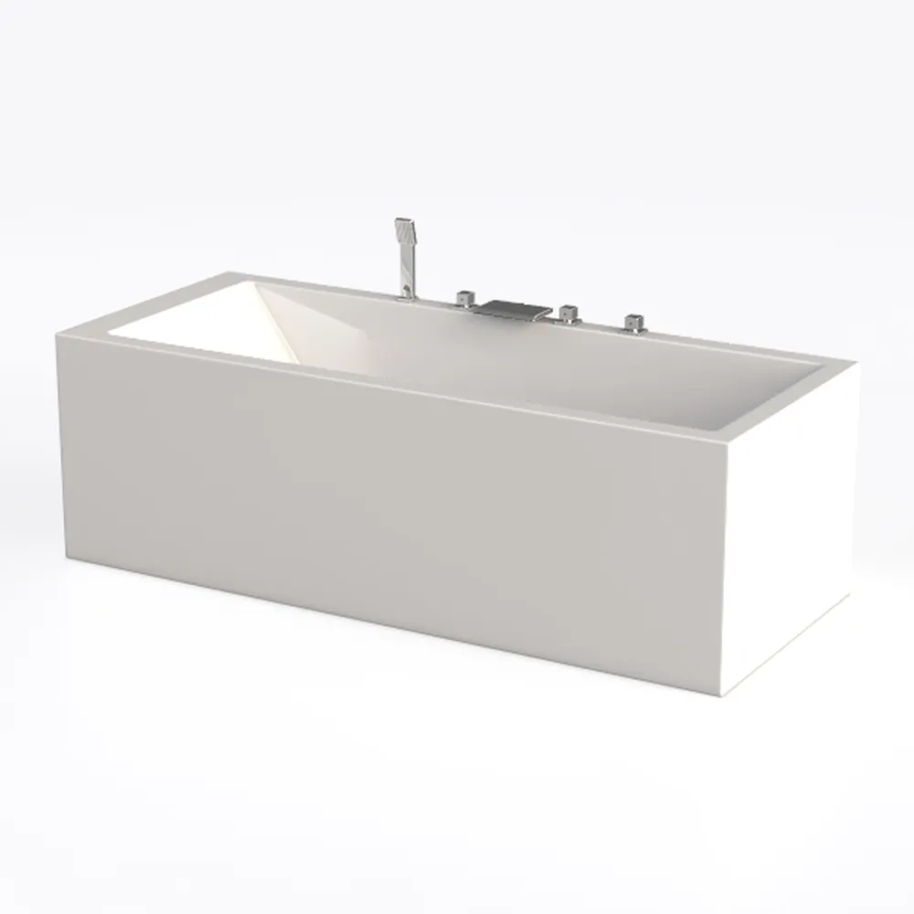 43" Acrylic Free Standing Tub，Square Shape