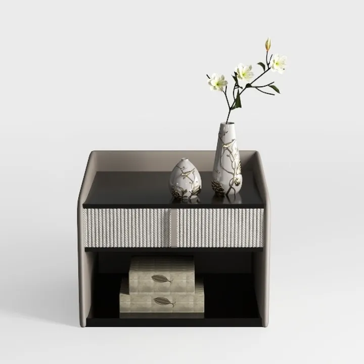 Yechen 22.8" W Black Nightstand Set of 2 with