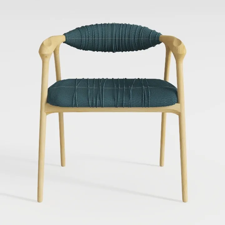 Dining Side Chair Set of 2, Stackable Outdoor