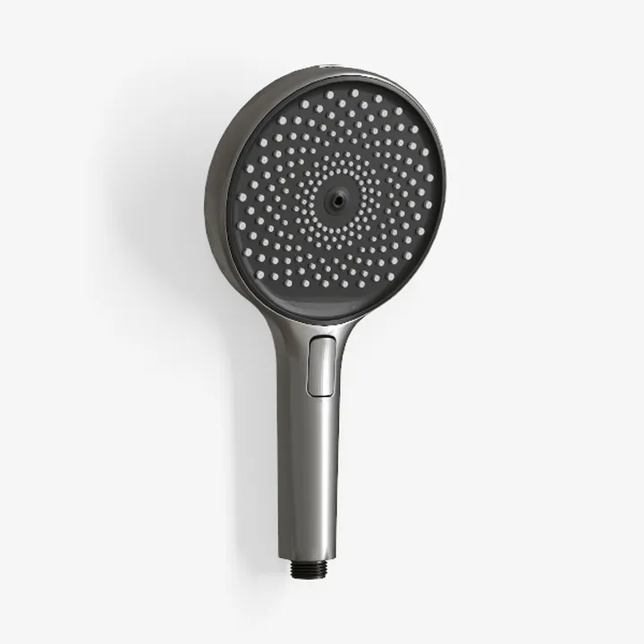 Modern Chrome Metal Handheld Shower Head 3D Model