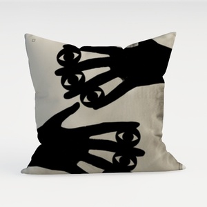 Swono Black Background Bear Pillow Cover 16x16