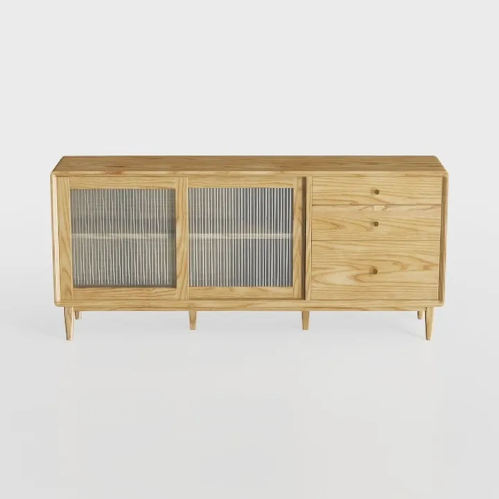 Multifunctional Vintage 4 Door Storage Cabinet