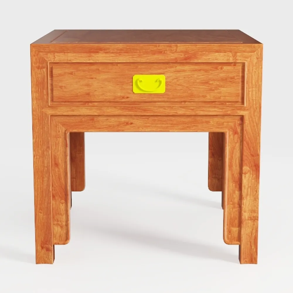 Acacia Silvia Nightstand with 2 Drawers, Solid