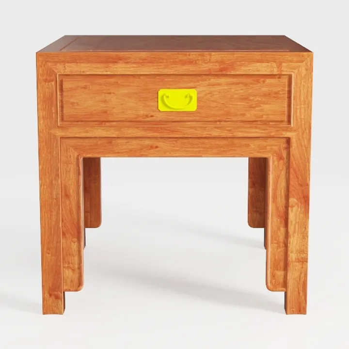 Acacia Silvia Nightstand with 2 Drawers, Solid