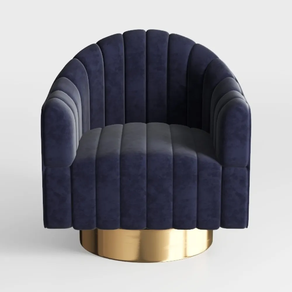 Maykoosh Velvet Accent Chair Swivel Modern Living 