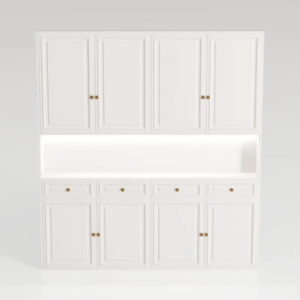 SICOTAS Pantry Cabinet Storage Cabinet with Doors