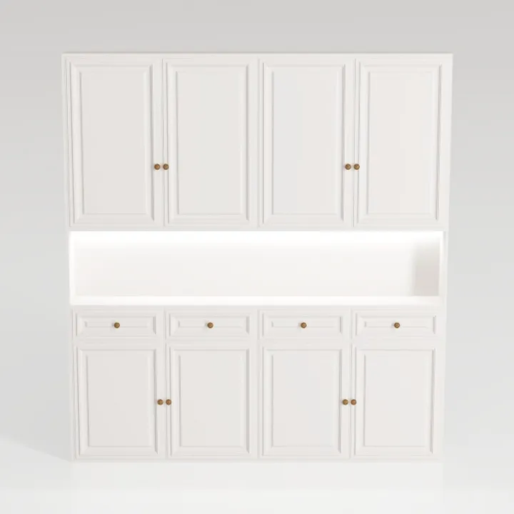 SICOTAS Pantry Cabinet Storage Cabinet with Doors