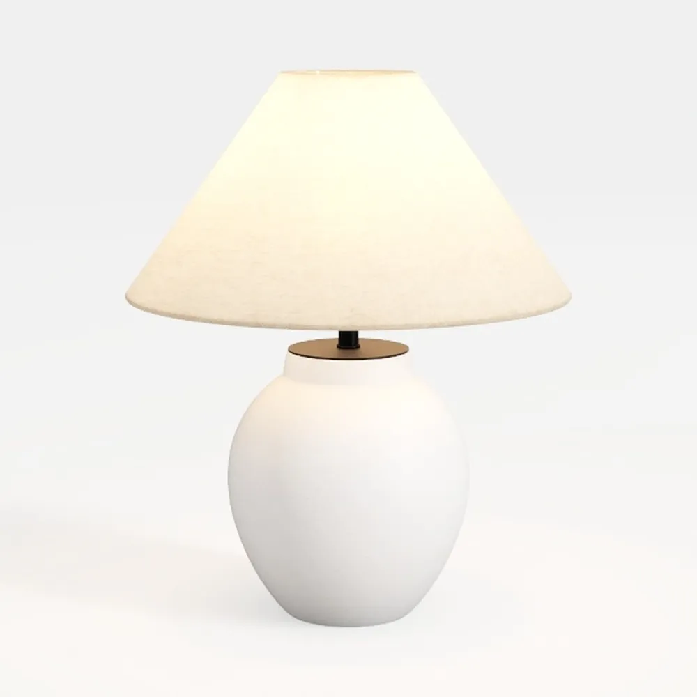 Rustic Farmhouse Table Lamps, Black 21.6” Tall