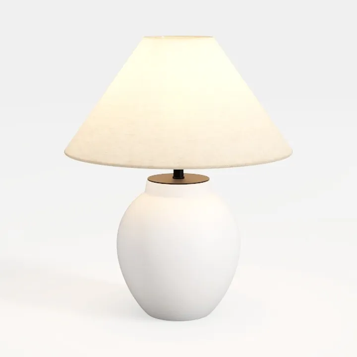 Rustic Farmhouse Table Lamps, Black 21.6” Tall