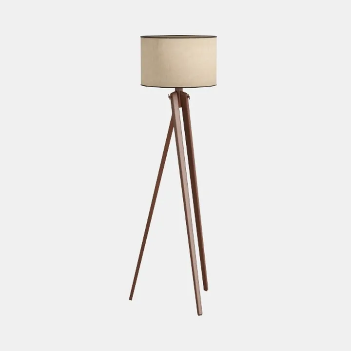 ELYONA Solid Wood Tripod Floor Lamp with 3 Color