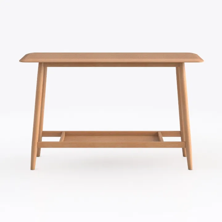 Bush Furniture Nora 54W Writing Desk in Natural Oa