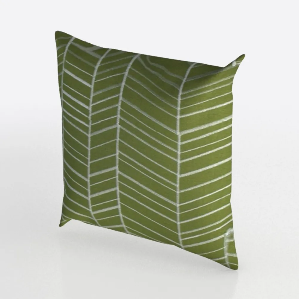 Tropical Palm Leaf Pillow Covers 18x18 Inch