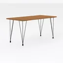 KingCamp Adjustable Height Folding Table, 4-Fold Right 45 Degree View