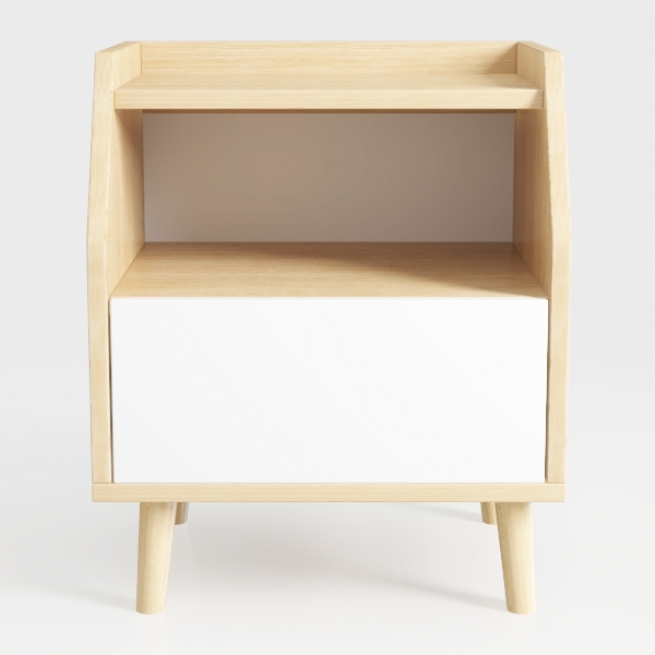 LUCKNOCK Modern Bedside Tables, Mid Century Nights