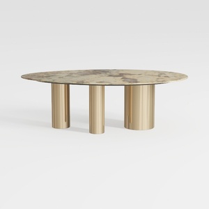 dining table-Luxe Brass