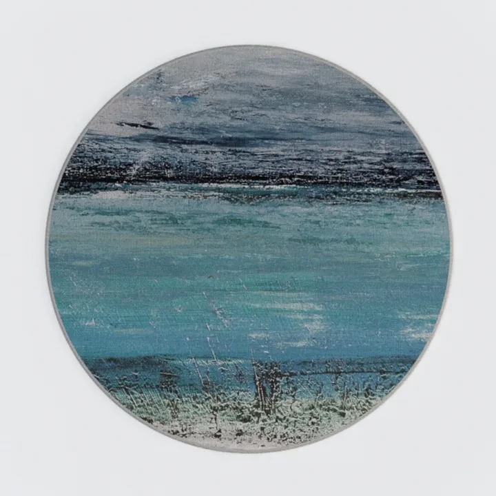 Moynesa Ultra-Thin Washable Round Rug - 4ft