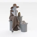 mannequin props-Window Display Right 45 Degree View