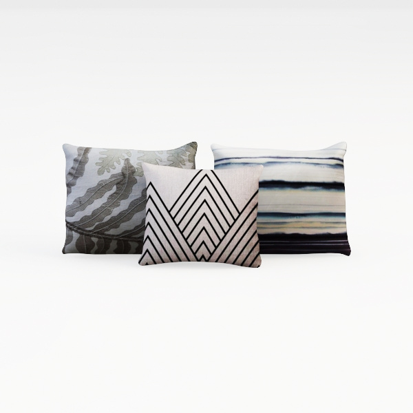 Stripe Outdoor Waterproof Pillows Cover Pack of 2