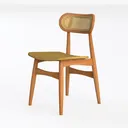 SAFAVIEH Home Collection Sijo Natural Teak Wood/Na Left 45 Degree View