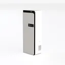Modern Minimalist Smart Air Purifier 3D Model Left 45 Degree View