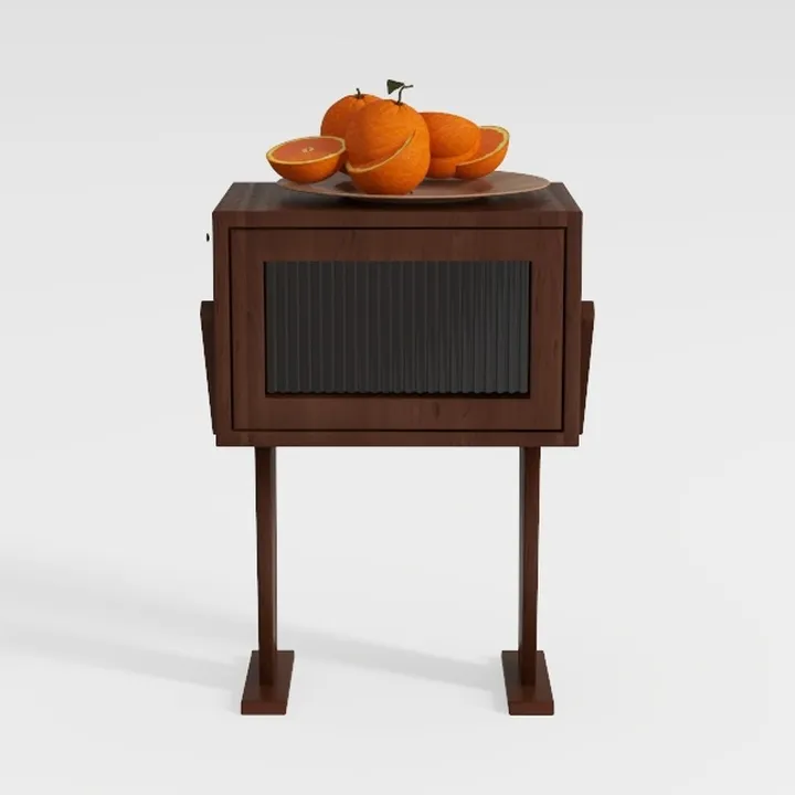 AWASEN Nightstand with Charging Station, Modern