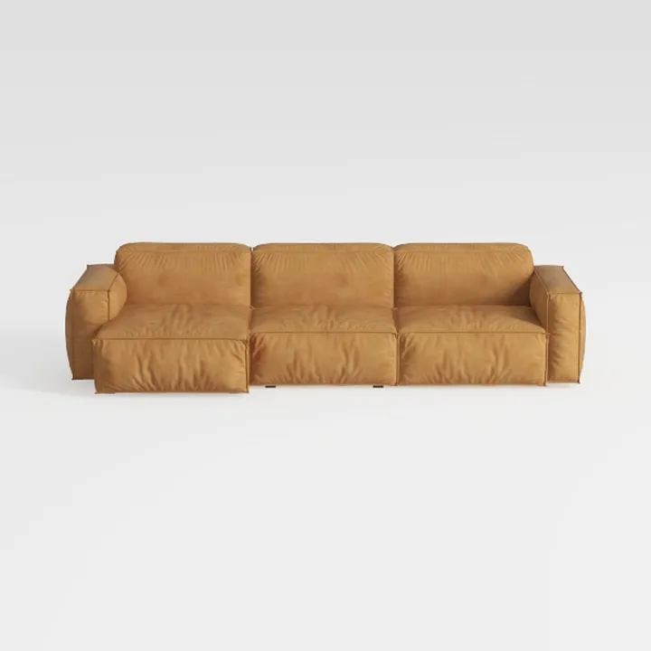 110" Cloud Sofa, 3-Seat Modular Sectional Couch