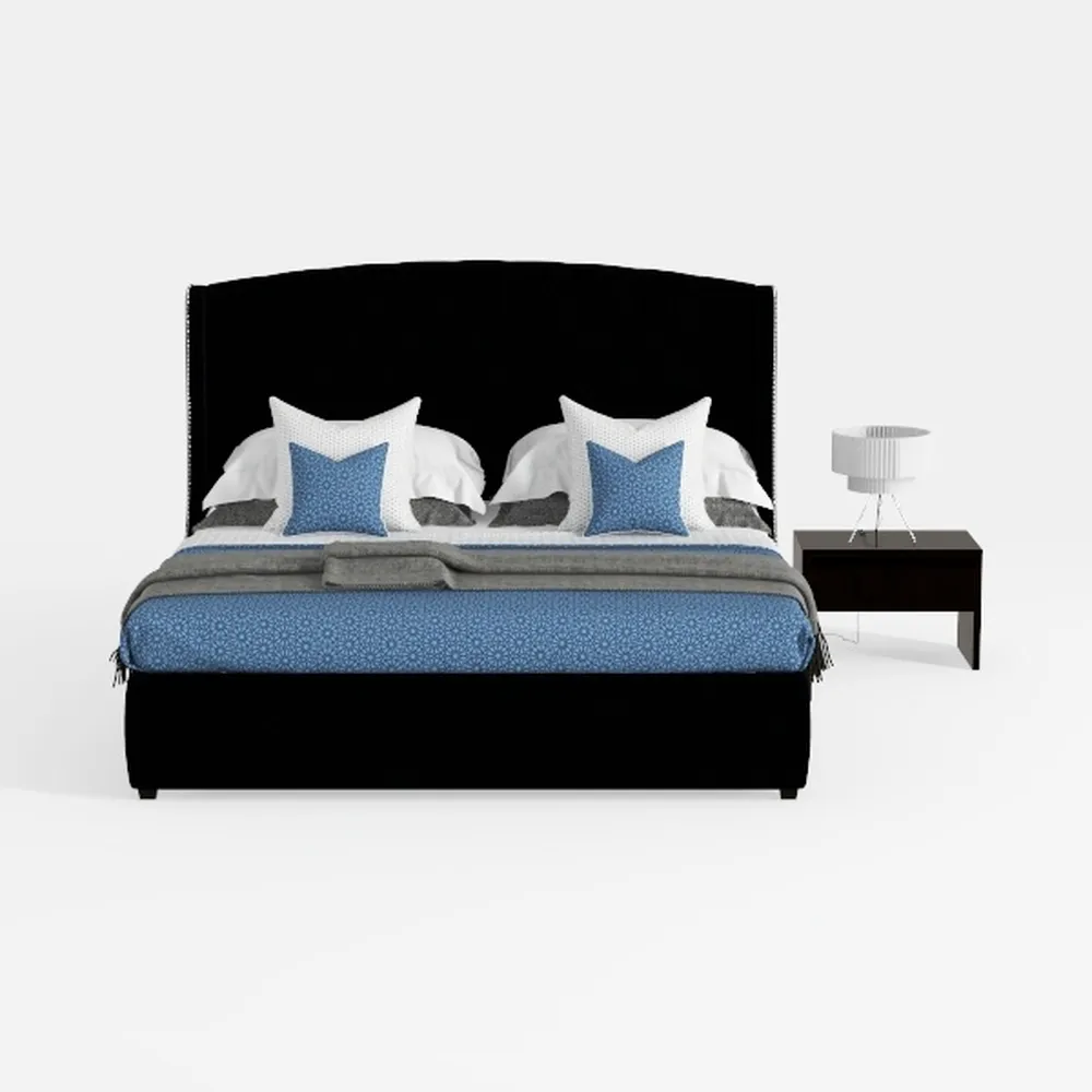 First of a Kind Modern Velvet Tufted upholstered P