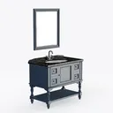 Mediterranean-Bathroom cabinet Right 45 Degree View