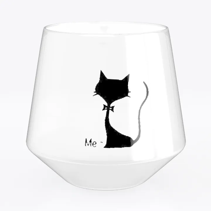 glass cup-Cat Person