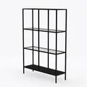 Mavivegue Book Shelf, 6 Cube Storage Organizer Left 45 Degree View