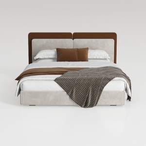 MAKLAINE Modern/Contemporary Cognac Vegan Faux Lea