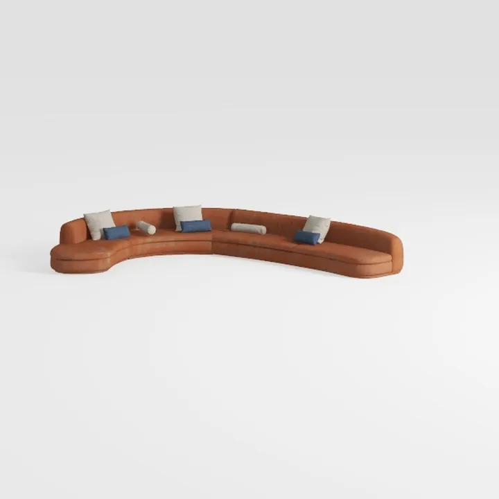 Couch Sets - Modern Curved Sectional Sofa Set