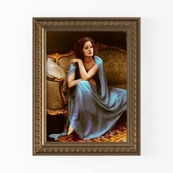 ASTRDECOR Gold Framed Canvas Wall Art Print