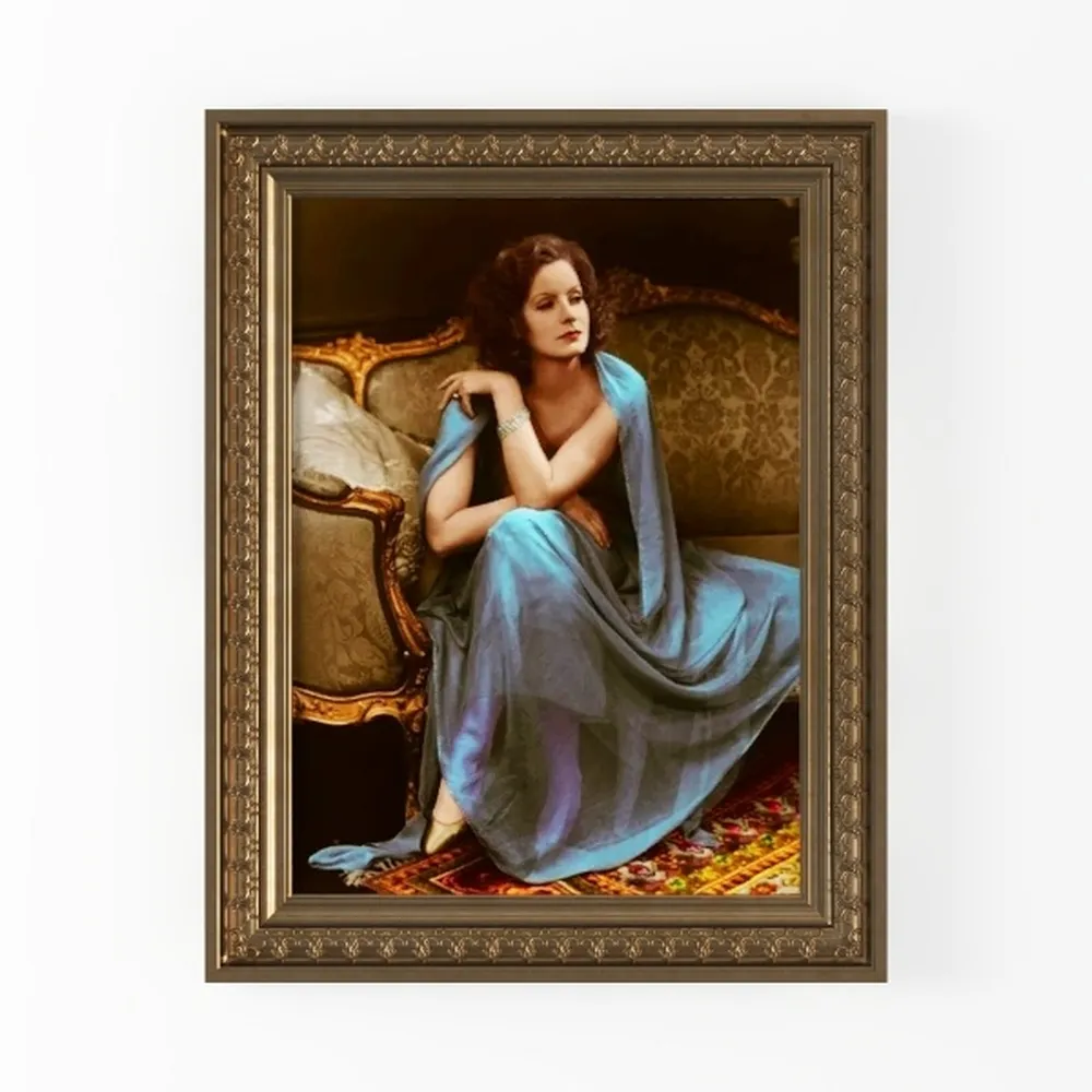 ASTRDECOR Gold Framed Canvas Wall Art Print