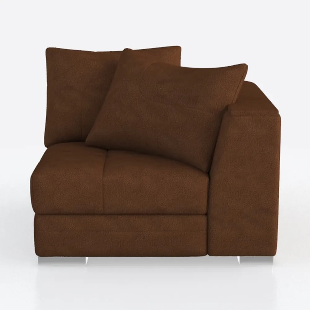 Sagebrook Home Brown Fabric Accent Chair Modern Up