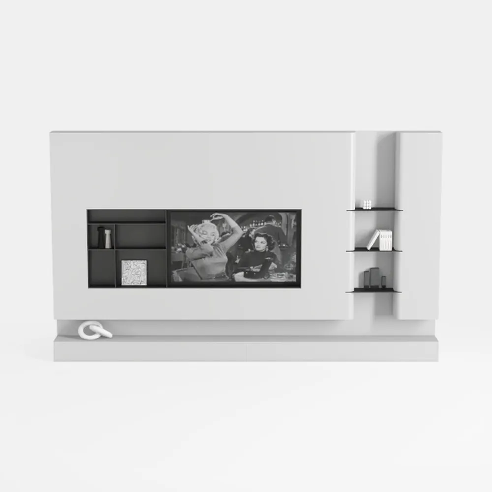 Black/White Wall Cabinet Suitable for Kitchens and