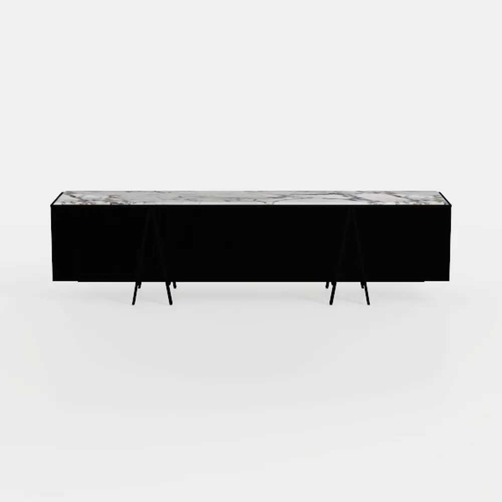 Fluted Sideboard, Buffet Cabinet with Storage