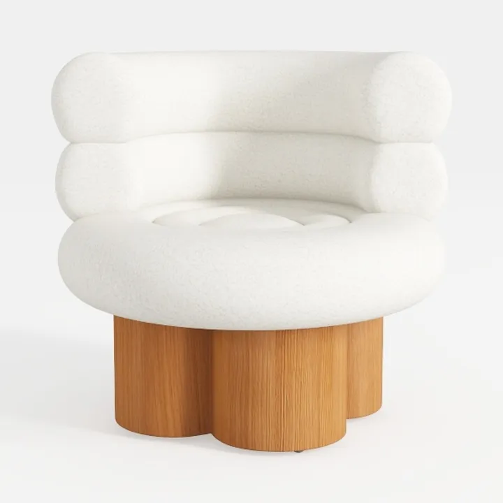 COLAMY 144" Cloud Sectional Couch with Ottoman