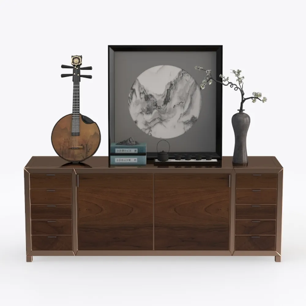 WAMPAT Storage Cabinet, 3 in 1 Modern Sideboard