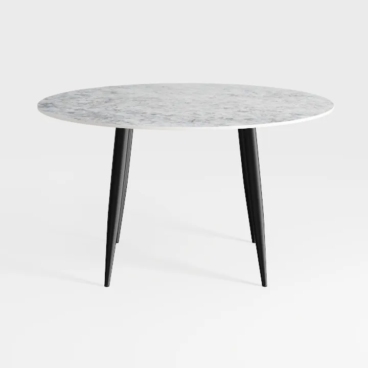 7 Piece Dining Table Set for 6, 42" Round to 54"