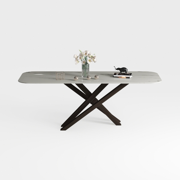 62.99 in. Pandora White Rectangle Sintered Stone T