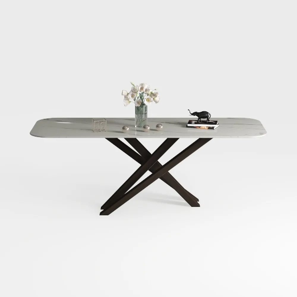 62.99 in. Pandora White Rectangle Sintered Stone T