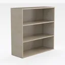 3-Shelf Adjustable Bookshelf, 36" H, Bookcase, Right 45 Degree View