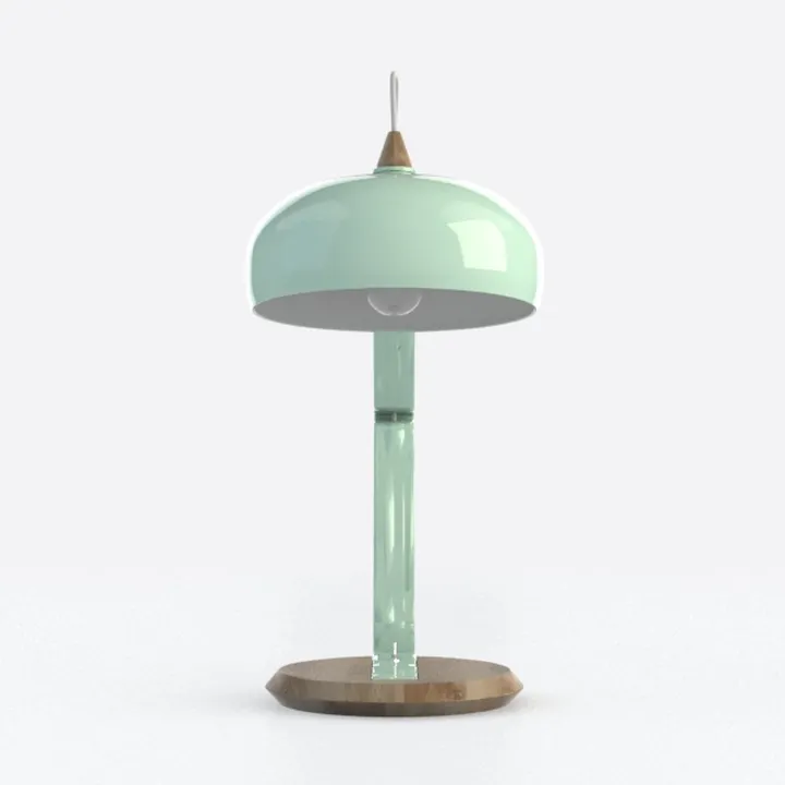 Table Lamp,Wooden Adjustable Tri-Color Desk &